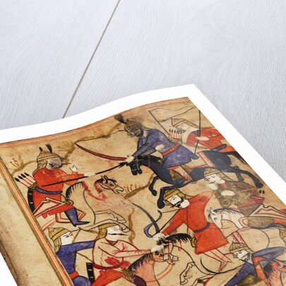 Illustration to the epic poem The Knight in the Panthers Skin by Shota Rustaveli, 17th century by Anonymous