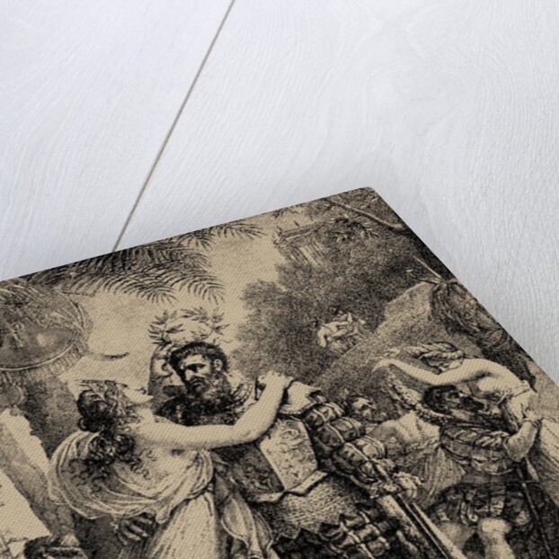 Vasco da Gama on the Island of Love. Illustration for The Lusiads by Luiz de Camoes, 1817 by Anonymous