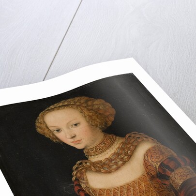 Portrait of a young woman. (Princess Emilie of Saxony?), ca 1537 by Anonymous