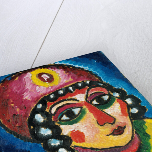 Girls Head with Red Turban and Yellow Clasp (Barbarian Princess), c. 1912 by Anonymous