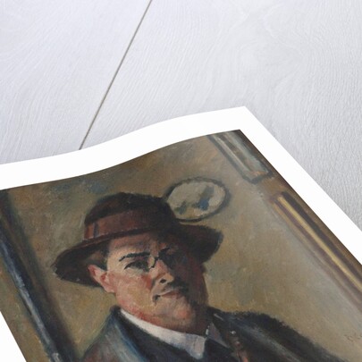 Self-Portrait with a pipe by Anonymous