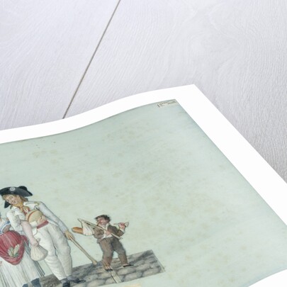 Family going to the tavern, c. 1793 by Anonymous