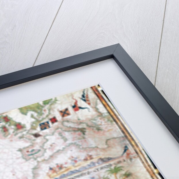 Nautical chart, 1558 by Anonymous