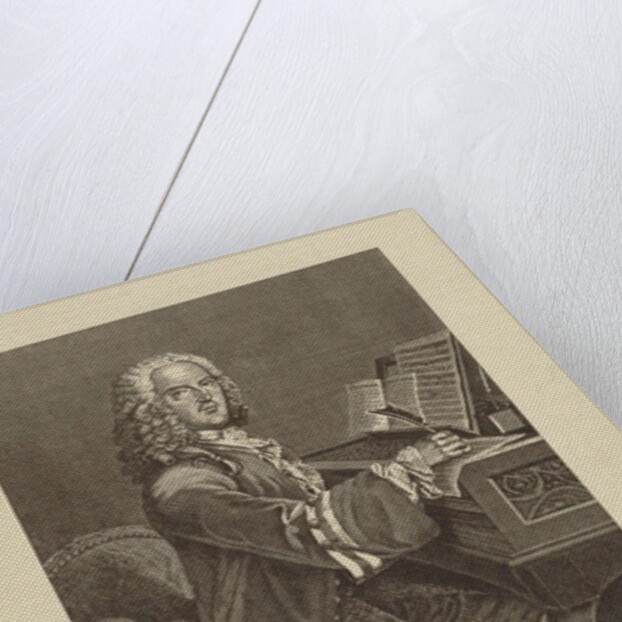 Portrait of the composer Louis-Nicolas Clérambault, c. 1750 by Anonymous
