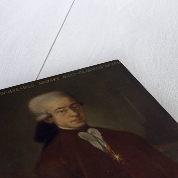Portrait of the composer Wolfgang Amadeus Mozart, 1777 by Anonymous