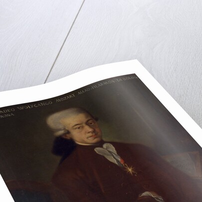 Portrait of the composer Wolfgang Amadeus Mozart, 1777 by Anonymous