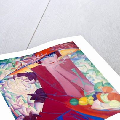 Lady with Large hat in Summer House, 1913 by Anonymous