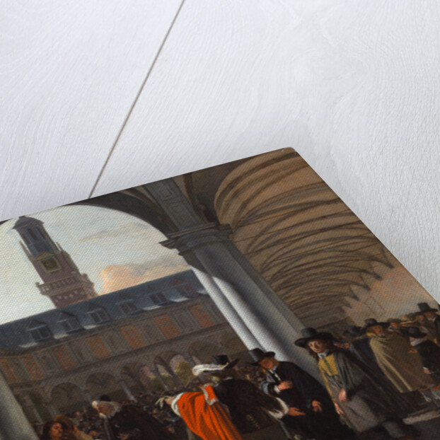 The Courtyard of the Beurs in Amsterdam, 1653 by Anonymous