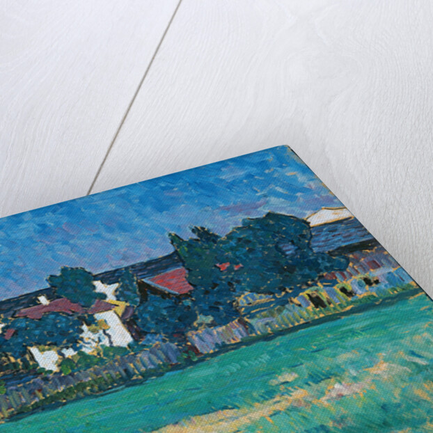 Landscape with houses and meadow at Wasserburg, 1907 by Anonymous