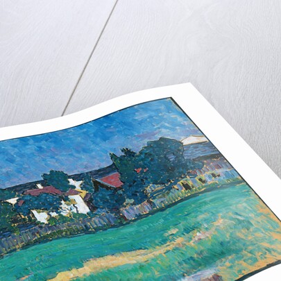 Landscape with houses and meadow at Wasserburg, 1907 by Anonymous