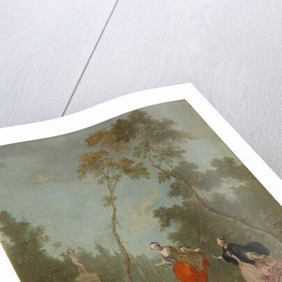 Lady on a swing by Anonymous