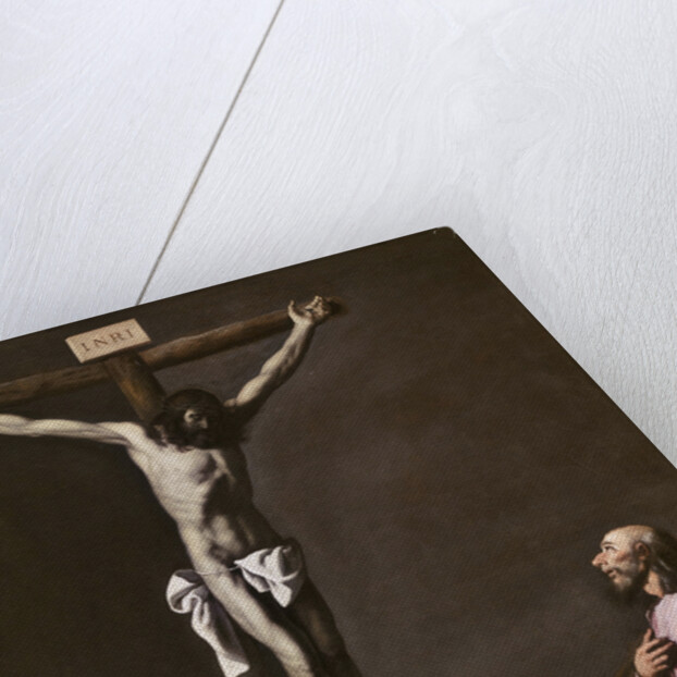 The Crucified Christ with a Painter, c. 1650 by Anonymous