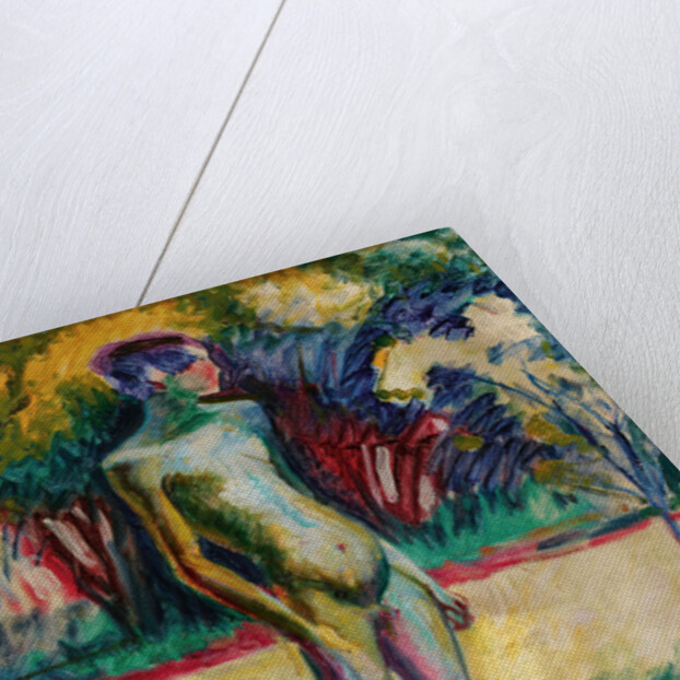 Nude Boy in the garden of Nyerges, c. 1909 by Anonymous