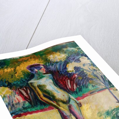 Nude Boy in the garden of Nyerges, c. 1909 by Anonymous