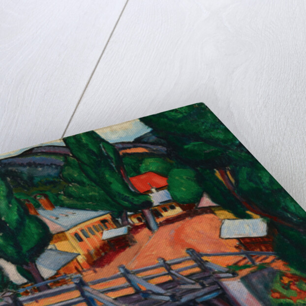 Landscape with a bridge, 1909 by Anonymous