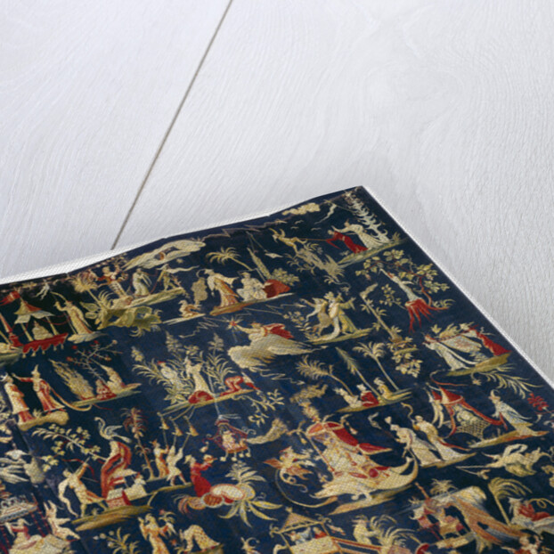 A pair of Brussels Chinoiserie tapestry-covered six-fold screens, ca 1712 by Anonymous