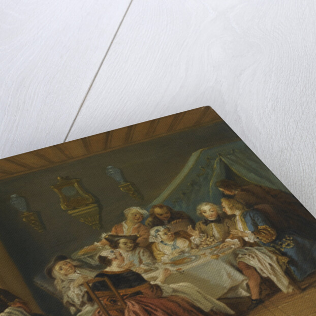 An Interior With Elegant Figures Dining, by Anonymous