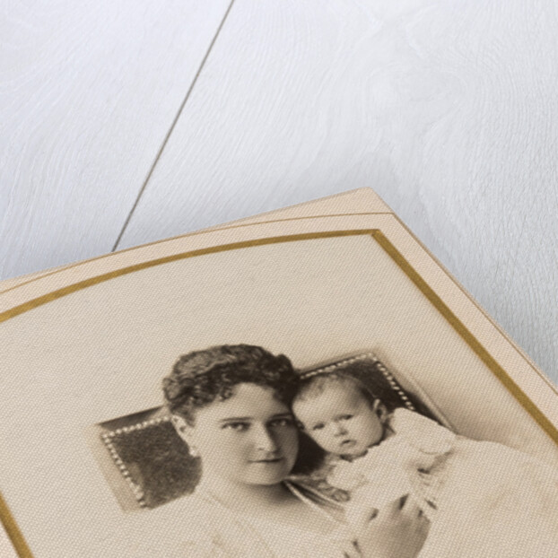 Empress Alexandra Fyodorovna with the infant Anastasia, fourth and youngest daughter of Nicholas II, by Anonymous