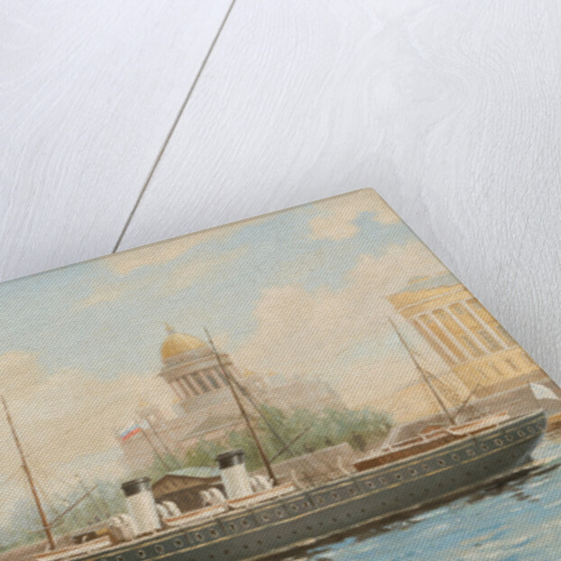 Imperial Yacht Standart on the Neva River, by Anonymous