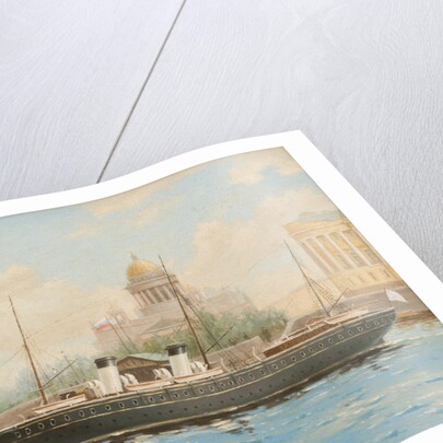 Imperial Yacht Standart on the Neva River, by Anonymous