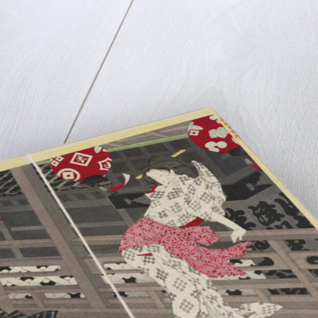 Lady Ejima and the actor Ikushima Shingoro, from the series A New Selection of Eastern Brocade Pictu by Anonymous