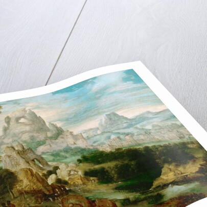 Landscape with Saint John the Baptist Preaching, ca 1535-1540 by Anonymous