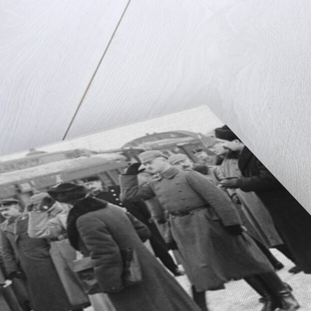 Meeting of Russian and Austro-Hungarian Military Officers in Brest-Litovsk, 1918, 1918 by Anonymous