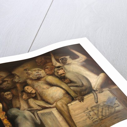 Monkeys as Judges of Art, c. 1889 by Anonymous