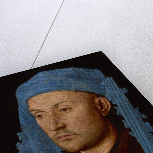 Portrait of a man with a blue chaperon (Man with Ring), ca 1429 by Anonymous