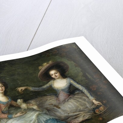 Portrait of Marie Antoinette and Princess of Lamballe, ca 1770 by Anonymous