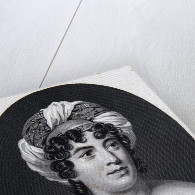 Portrait of the author Baronne Anne Louise Germaine de Staël, by Anonymous