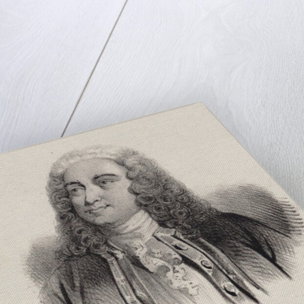 Portrait of the composer Georg Friedrich Haendel, by Anonymous