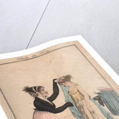 Preparations for the ball: Etruscan Hairstyle, Greek Costume, 1801 by Anonymous