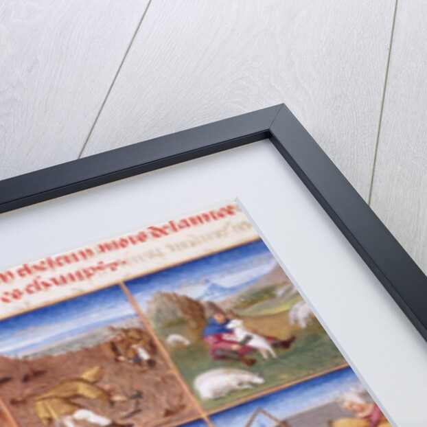 Ruralia commoda. Agricultural calendar from a manuscript of Pietro de Crescenzi, ca 1470-1475 by Anonymous