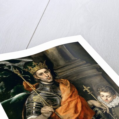 Saint Louis IX of France with a Page, End of 16th cen by Anonymous