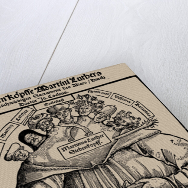 Seven-Headed Luther (Der siebenköpfige Luther), 1529 by Anonymous