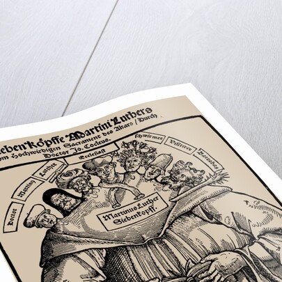 Seven-Headed Luther (Der siebenköpfige Luther), 1529 by Anonymous