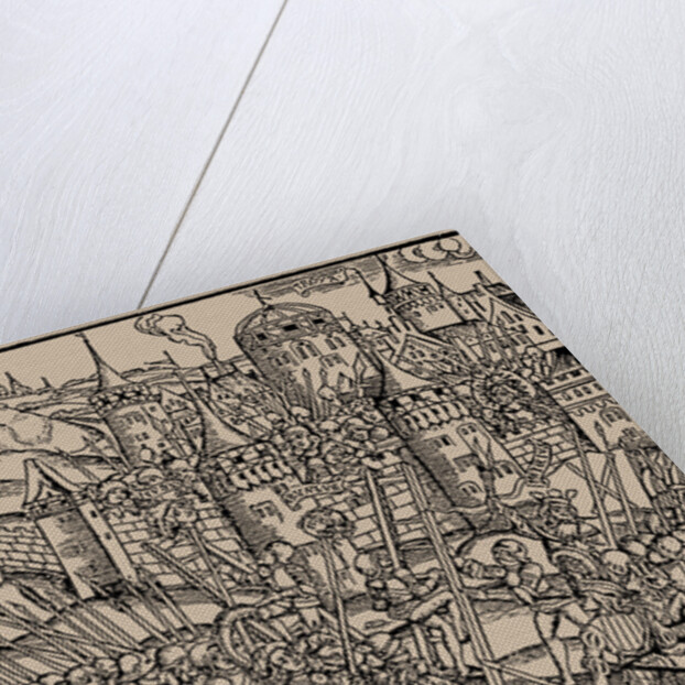 Siege of a city in the 15th century by Anonymous