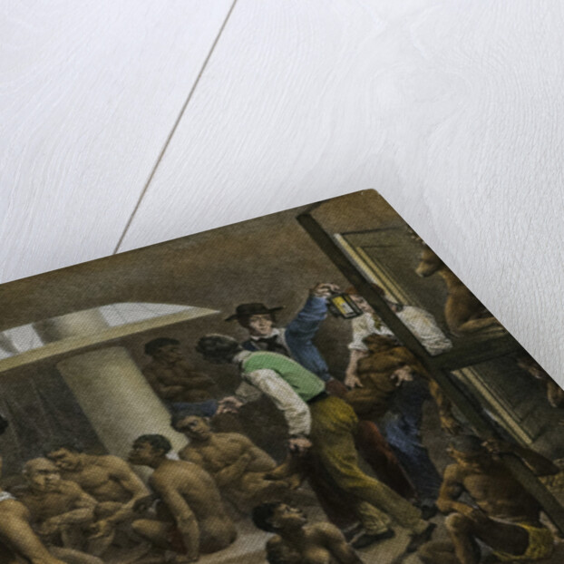 Slaves in the cellar of a slave boat, c. 1830 by Anonymous