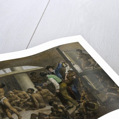 Slaves in the cellar of a slave boat, c. 1830 by Anonymous
