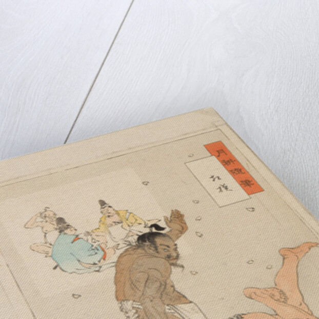 Sumo Wrestlers in Action, 1899 by Anonymous