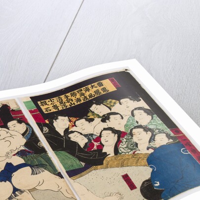 Sumo wrestlers, by Anonymous
