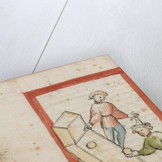 Two men bowling by Anonymous