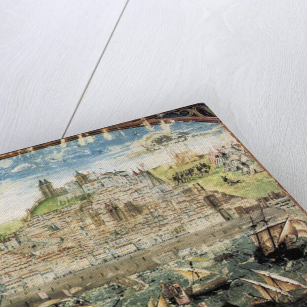 View of Lisbon. Miniature from Crónica de Dom Afonso Henriques by Duarte Galvão, ca. 1505-1510 by Anonymous