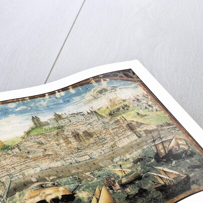 View of Lisbon. Miniature from Crónica de Dom Afonso Henriques by Duarte Galvão, ca. 1505-1510 by Anonymous