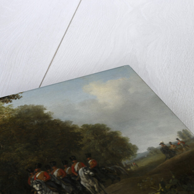 1st Squadron of the Life Guard Hussar Regiment on maneuvers, 1838 by Anonymous