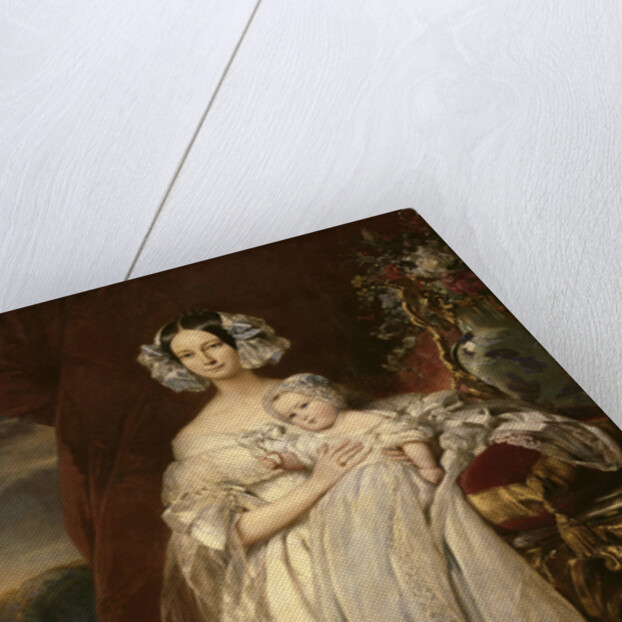 Portrait of Helene of Mecklenburg-Schwerin, Duchess of Orleans with her son the Count of Paris by Anonymous