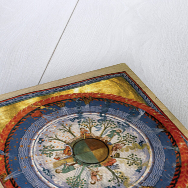 Cosmos, Body, and Soul. (Vision from Liber Divinorum Operum), ca 1220-1230 by Anonymous