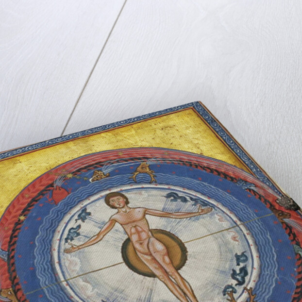 Macrocosm and Microcosm (Vision from Liber Divinorum Operum), ca 1220-1230 by Anonymous