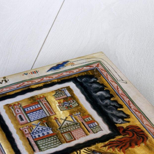 The Completion of the Cosmos (Vision from Liber Divinorum Operum), ca 1220-1230 by Anonymous